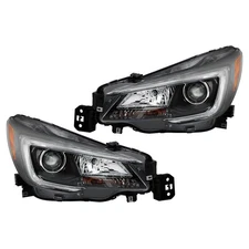 Right+Left For 2018-2019 Subaru Outback / Legacy Headlights Halogen Black Clear