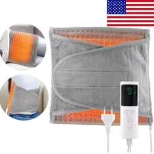 Electric Heating Pad Therapeutic Waist Belt Lower Back Pain Relief for Men Women