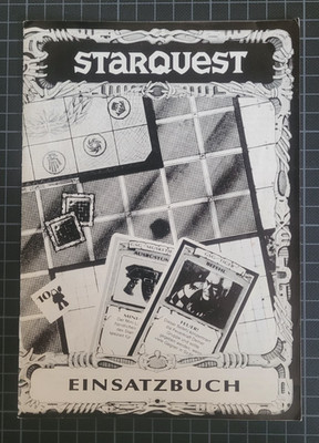 Starquest Brettspiel MB 1990 - Ersatzteile / Einsatzbuch