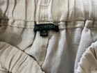 For Cynthia Medium Linen Lace Hem Pockets Elastic Waist Cropped Pants — photo 8