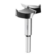 Forstner Drill Bits, 60mm Diameter, 10mm x 30mm Shank Black, Silver Tone