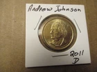 2011-D Presidential Dollar Andrew Johnson — photo from another recent sale