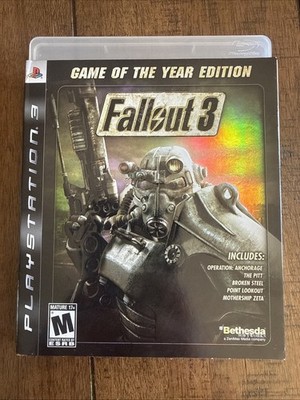 Fallout 3 GOTY Game of the Year Edition (PS3) 1st Print w/ Slipcover