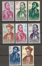 SPAIN 1962 SG 1515/1522 MNH