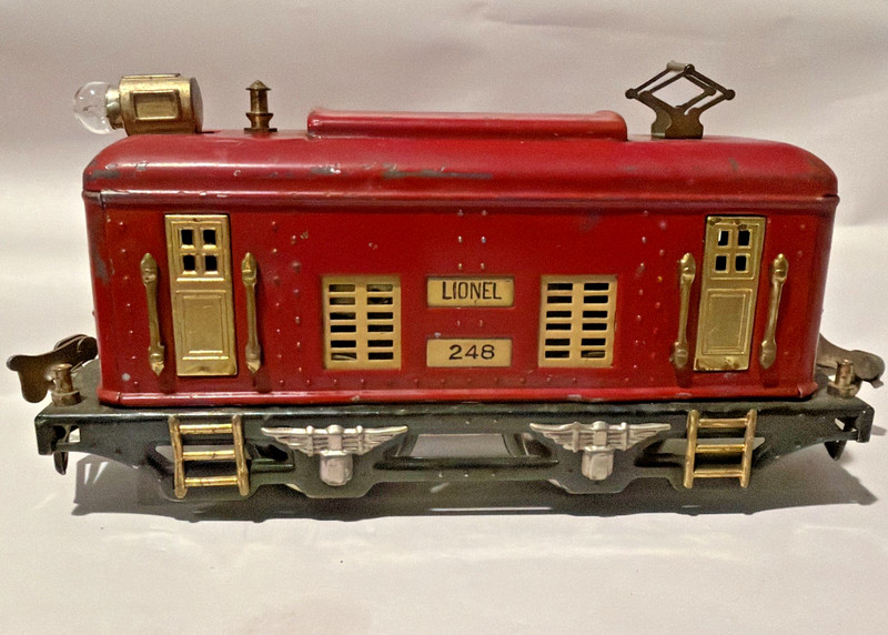 Lionel #248 Vintage O Gauge  Prewar 0-4-0 Tinplate Powered Electric Locomotive