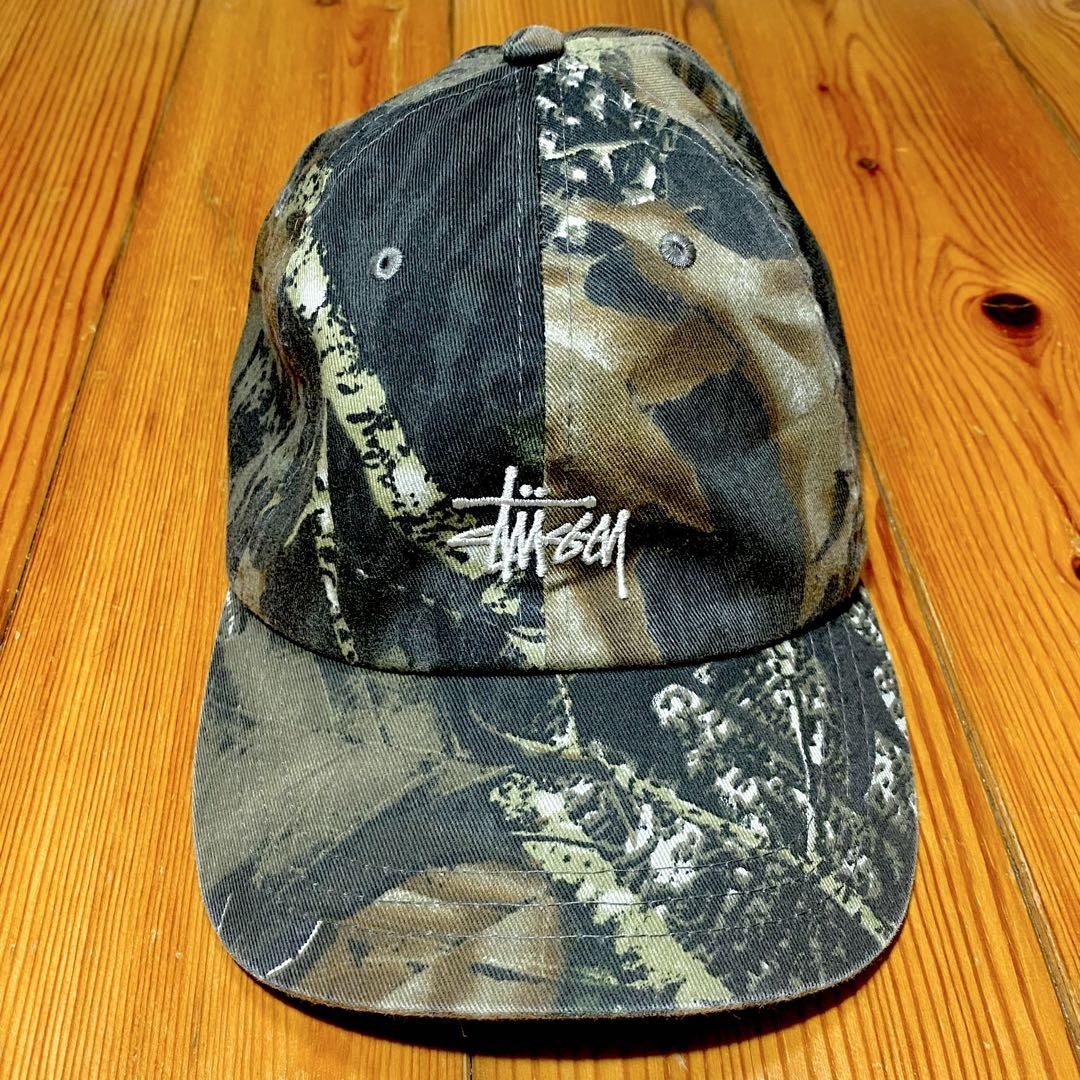 stussy リアルツリー 6panel cap ストックロゴ Stussy Real Tree 6Panel Cap Stock Logo Beautiful design Easy