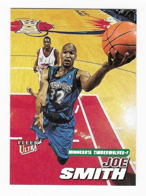 2000-01 Fleer Ultra Joe Smith Minnesota Timberwolves Basketball Card #64