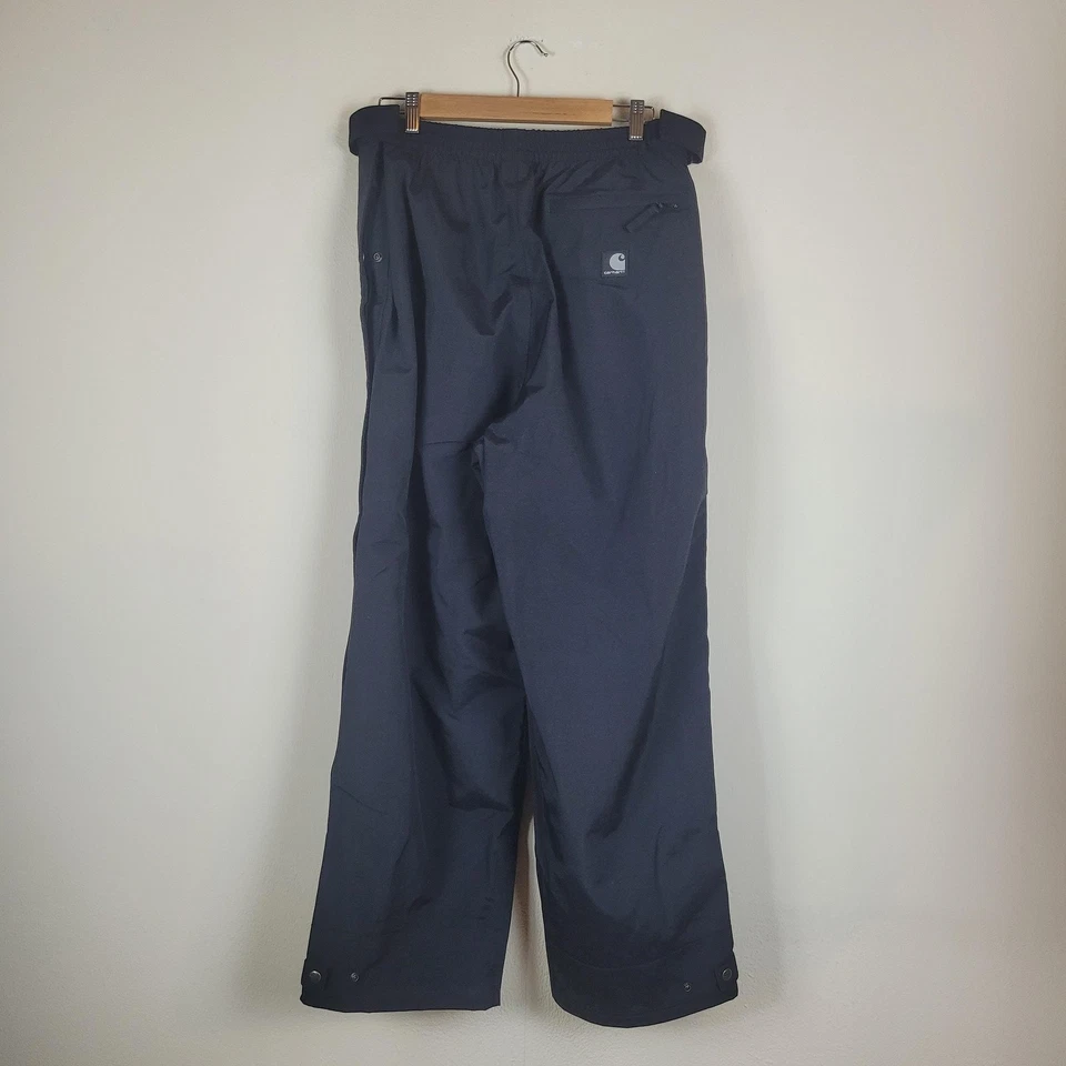 Pantalones Carhartt Para Hombre Grandes Negros Forrados en Costa Impermeable Ropa de Trabajo B216 Foto 3 de 4
