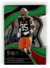 Myles Garrett 2023 Panini Select #232 Browns 300/499 Neon Green Prizms Die Cuts