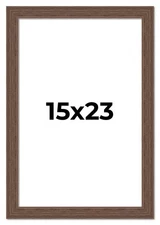 15x23 Frame Brown Barnwood Picture Frame Photo Frame UV Acrylic, Acid Free