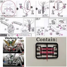 for RG 1/144 RX-0 Unicorn 01 Model Plastic Arm Replace Repair Parts B8 + B9