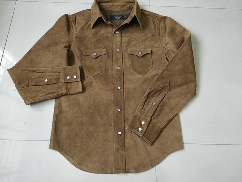 Double RL Suede Western Shirt Jacket $1900 FREE WORLDWIDE SHIPPING - Picture 7 of 49