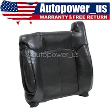 Front Driver Top Lean Back Leather Seat Cover Gray For 1999-2002 Chevy Silverado