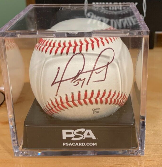 David Ortiz Autographed Signed Boston Red Sox Very Rare #34 Official Minor League Baseball PSA Authentic 