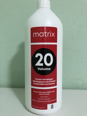 Matrix 20 volume cream developer 32 oz  for Socolor Logics Light Reactions