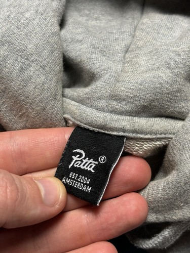 Patta Hoodie logo gray mens - Picture 6 of 11
