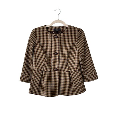 Plaid Talbots Vests Sale Faux Fur Collar Down Puffer Vest Black