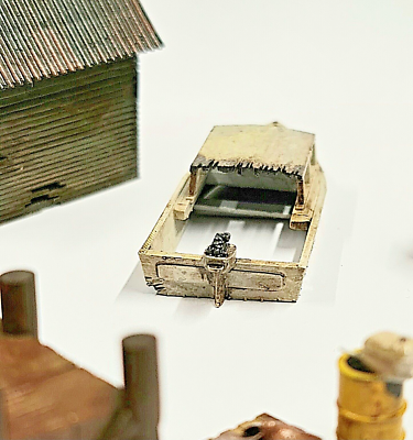 00 Gauge 1/76 Scale- 7 Piece Old Boat Yard Set 3D Printed in