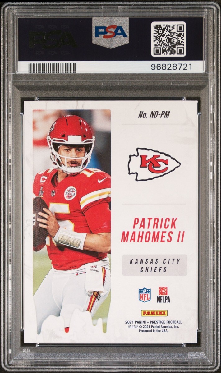 2021 Prestige Patrick Mahomes II NFL Drip KC Chiefs #ND-PM PSA