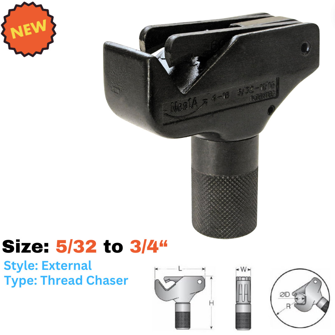 External Thread Repair Tool Restorer SAE & Metric Wheel Studs Lug Bolts Screws