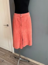 Celine vintage denim orange mid-length skirt Size M