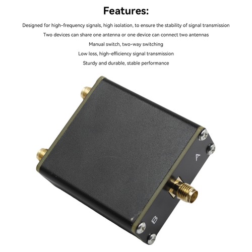 10W 1 a 2 Interruttore dell'antenna RF Interruttore ad alta frequenza manuale H7 - Zdjęcie 16 z 16