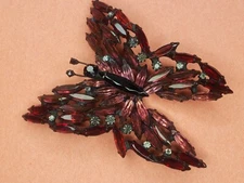 Most Gorgeous and Large Butterfly Pin in Dramatic Colors (PN1467)