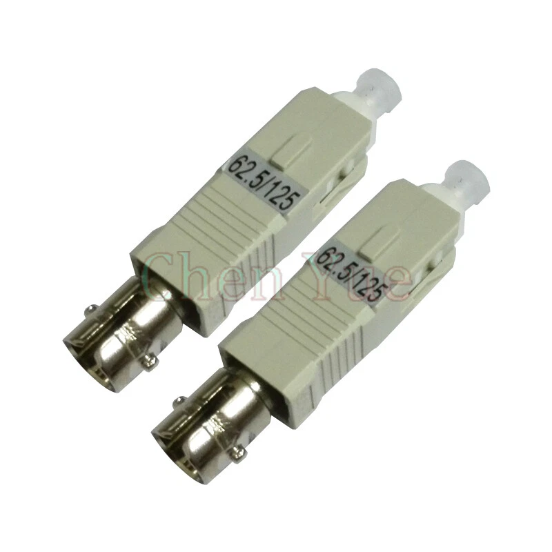 2pcs MM 62.5/125 ST Female-SC Male Fiber Optic Adapter SM ST-SC Hybrid Adapter - Image 2 of 4