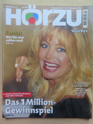 Hörzu 49/1996, Goldie Hawn, David Bowie,  Michael Jackson, Phil Collins, Smith M