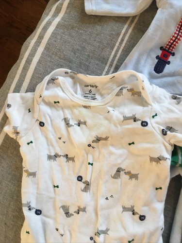 10 pc baby boy lot size 3 - 6 months Carters onsies, outfits 884 - Picture 10 of 12