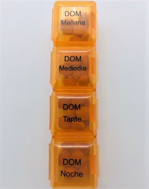 en español 7 Day Weekly Four Times per Day Spanish Pill Box Organizer eBay
