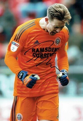 Dean HENDERSON Sheffield United Signed Autograph 12x8 Photo Dealer COA  SUFC UK