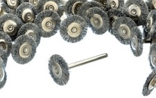 24pc 3/4" Stainless Steel Wire Wheel Brush Polishing Grinding Dremel Rotary Tool