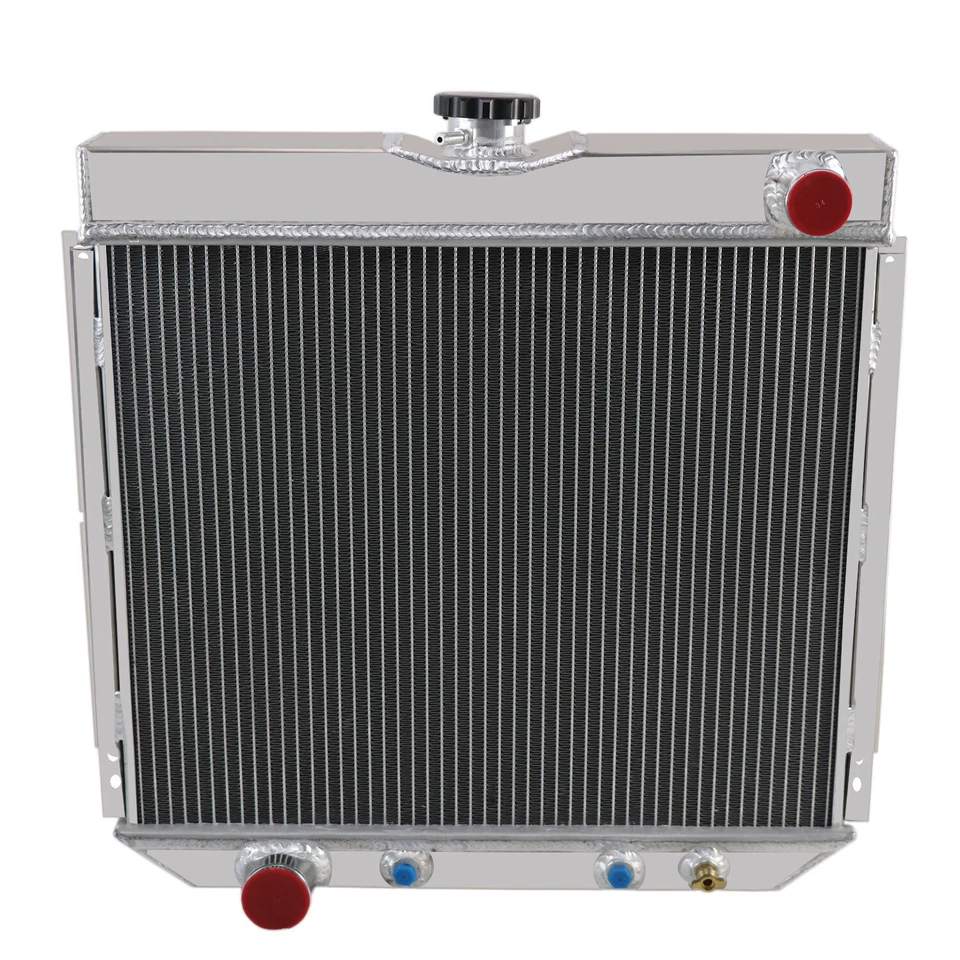 Radiador de 4 filas para Ford Falcon Mustang Maverick Comet 1963-1977 1976 1975 20" W Foto 2 de 4