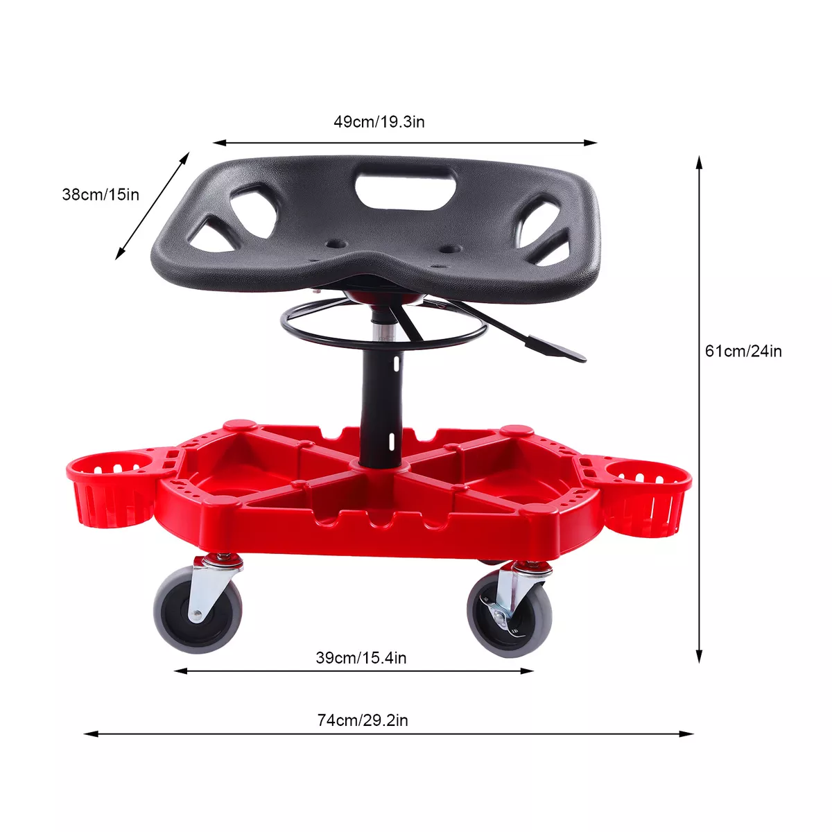 Garage rolling store work seat