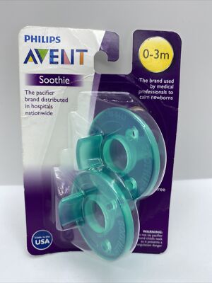 Philips Avent Soothie Pacifiers 0 - 3m Green SCF190/01