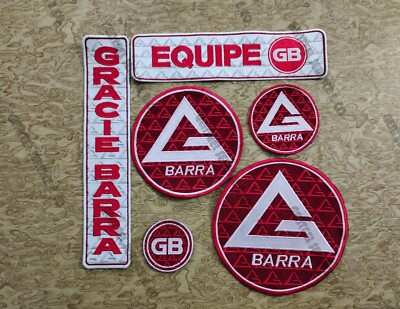 Embroidered GB Patches for Brazilian equipe gracie BJJ GIs high quality patches