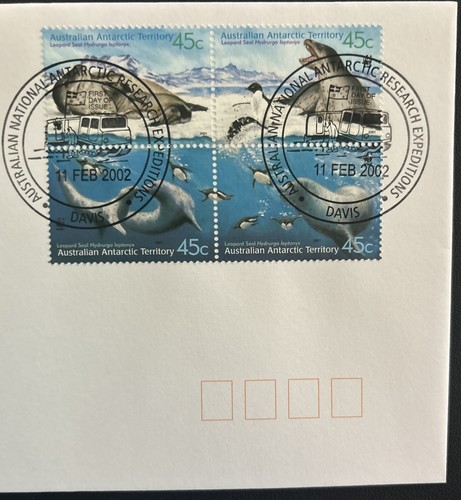 Australia Antarctic Territory FDC 2001 Leopard Seals - Picture 3 of 4