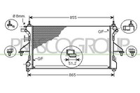 KüHler WasserküHler Passend FüR Fiat Ducato Kasten Peugeot Boxer 250 290 250