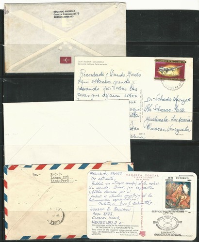 Worldwide: Lot of 5 covers different included postal card circulated. WO098/ - 第 2/2 張圖片
