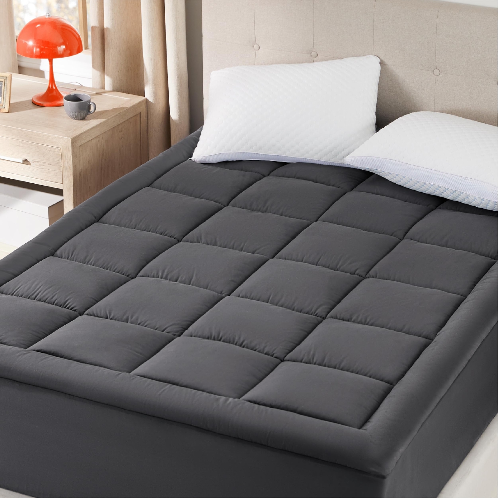 Mattress Pad Mattress Topper for Mattress Protector Cooling Breathable Fluffy...
