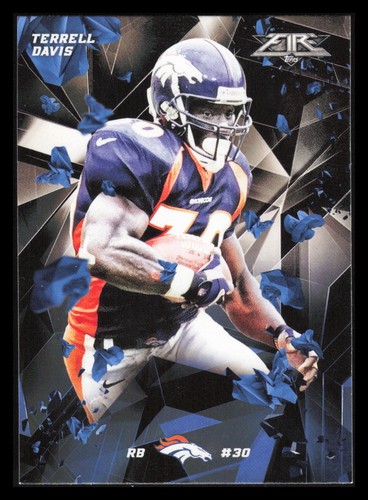 2015 Topps Fire #94 Terrell Davis Denver Broncos
