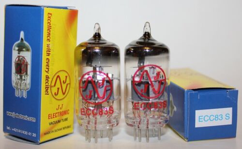 Matched Pair of JJ Electronic ECC83S Tubes, Brand New in Box ! - 第 1/1 張圖片