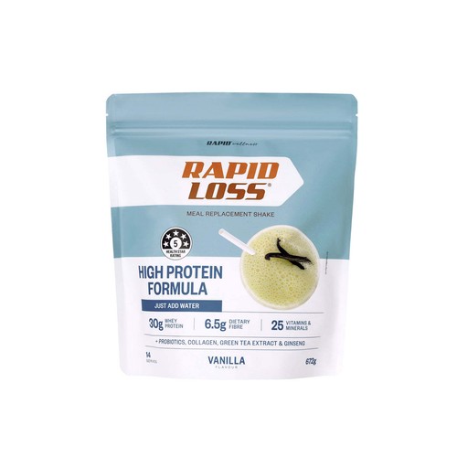 Rapid Loss High Protein Meal Replacement Shake Vanilla 672g eBay