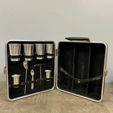 VTG MCM Executair 707 Trav-L-Bar travel Portable Cocktail Kit Picnic Set Clean