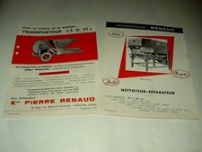 2 Prospectus RENAUD VIERZON (2) Tracteur brochure tractor traktor Moissonneuse