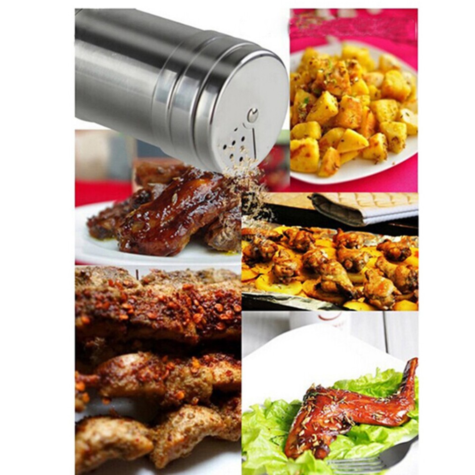 1Pcs Stainless Steel Dredge Salt / Sugar / Spice / Pepper Shaker