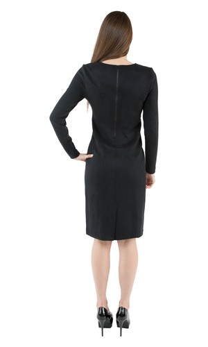Long Sleeve Faux Suede Dress | eBay