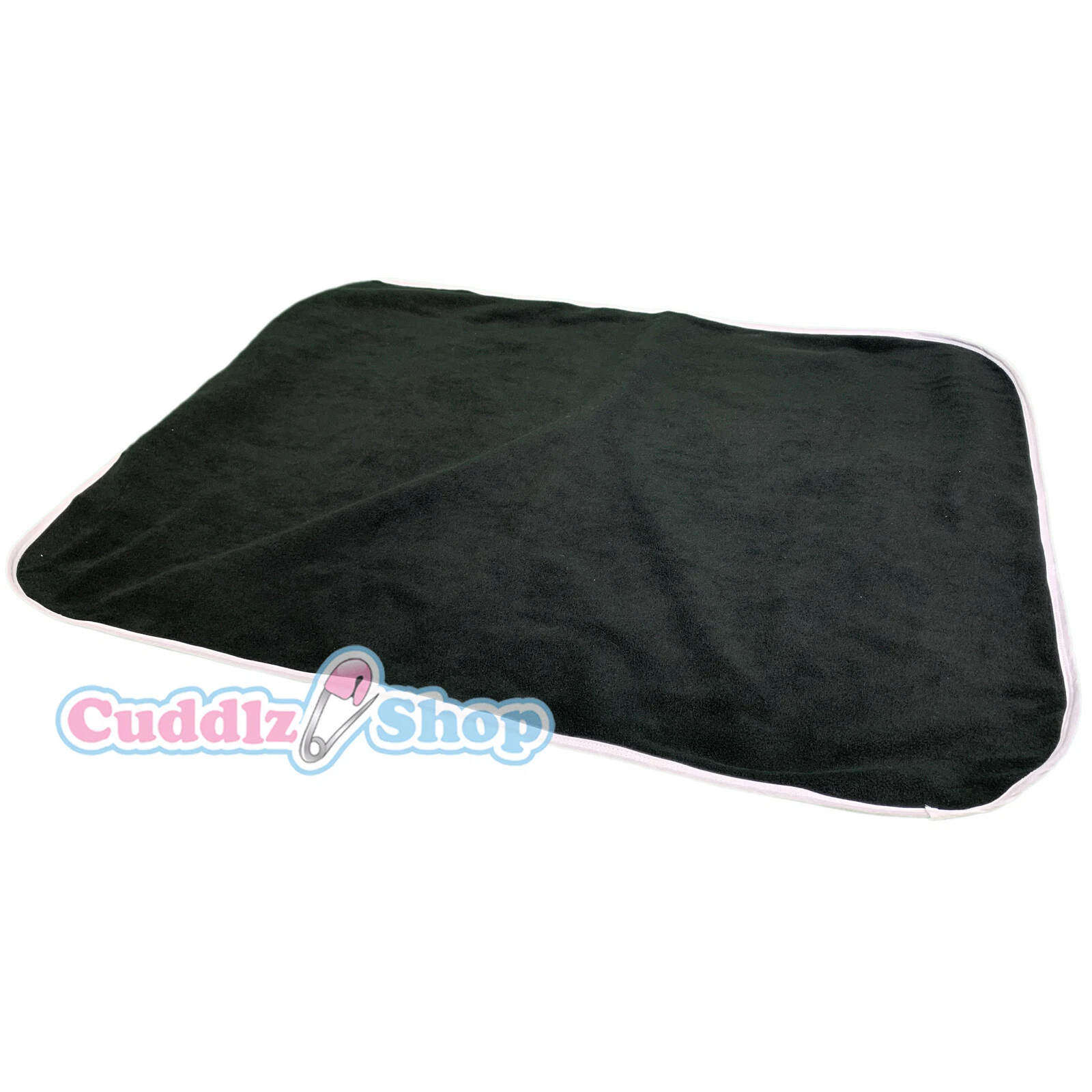 Cuddlz Black Fleece And White PVC Adult Sized Changing Mat Reversible