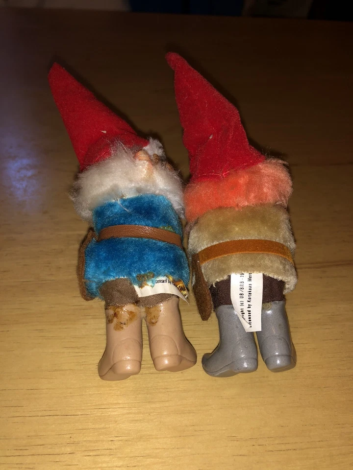 David The Gnom 2 Clip On plus 2 Troll Figure Lot Set Vintage 1988 80’s tv rare - Image 4 of 4